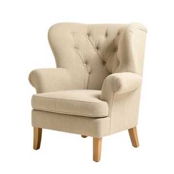 Schwartz 27 '' Wide Tufted Polyester Wingback Chair