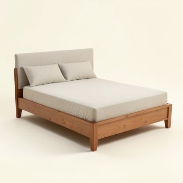 Emery Upholstered Low Profile Bed (synthetic illustration; no displayed measurements)