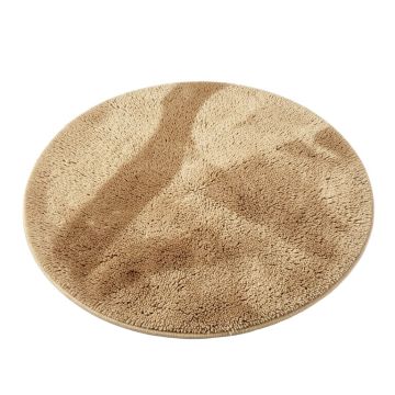 Round Olmead Owl Shag Tan Area Rug