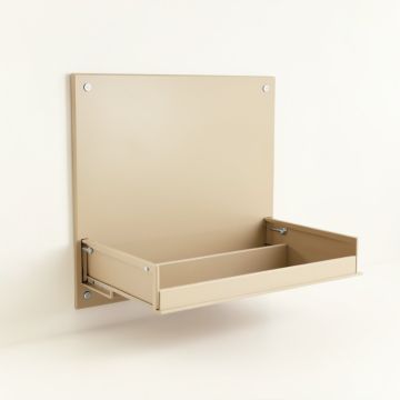Olive Bluff Empty Wall-Mounted Tool Organizer Panel - Beige (synthetic illustration; no displayed measurements)