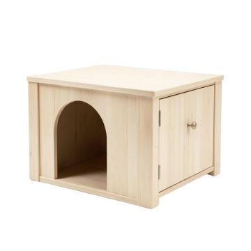 Hazel Bluff Empty Furniture-Style Litter Enclosure - Beige