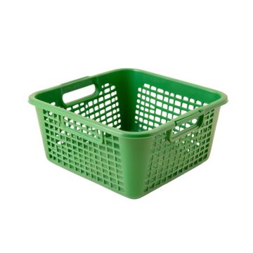 Pine Branch Empty Storage Basket - Green