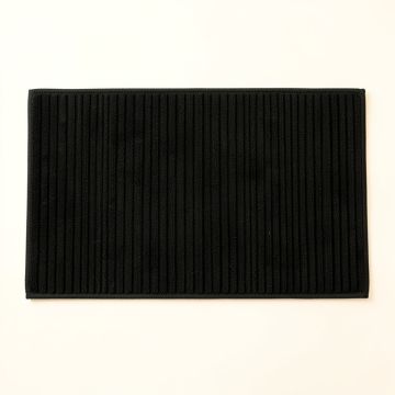 Juniper Bluff Bath Mat - Black (synthetic illustration; no displayed measurements)