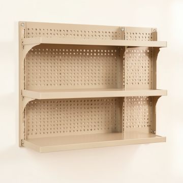 Harbor Canyon Empty Wall-Mounted Tool Organizer Panel - Beige (synthetic illustration; no displayed measurements)