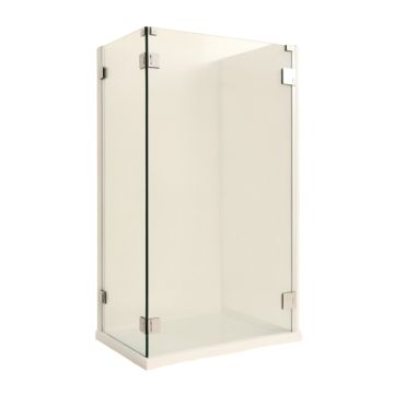 Kinkade Xl 30.25 '' W X 80 '' H Hinged Frameless Shower Door