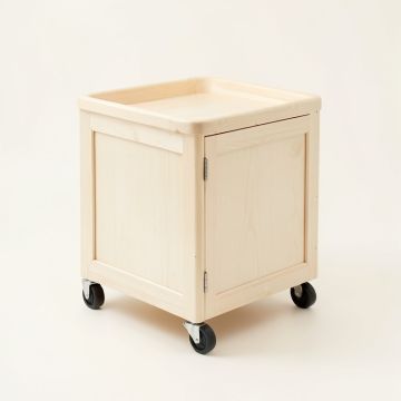 Harbor Bridge Empty Rolling Workshop Cart - Ivory (synthetic illustration; no displayed measurements)