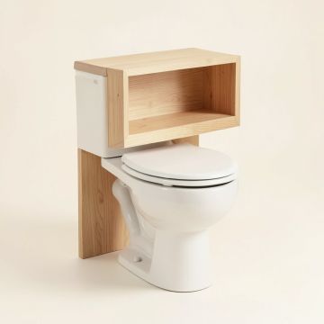 22.75 '' W X 62.25 '' H X 8 '' D Over The Toilet Storage (synthetic illustration; no displayed measurements)