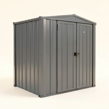 Outdoor Utility Metal Storage Shed (synthetic illustration; no displayed measurements)