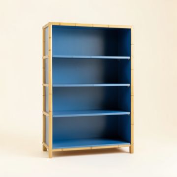 Summit Crossing Freestanding Bookcase - Blue (synthetic illustration; no displayed measurements)