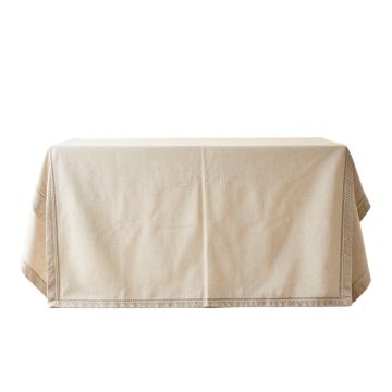 Pine Edge Flat Bed Sheet - Beige