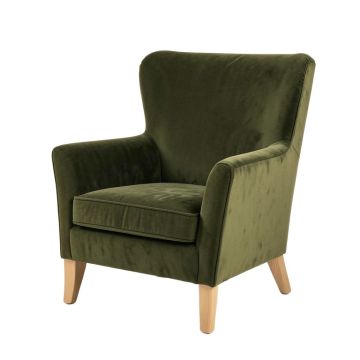 Loftis 27.6 '' Wide Velvet Wingback Chair