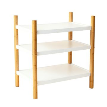 Slate Bend Empty Countertop Canister Rack - White (synthetic illustration; no displayed measurements)