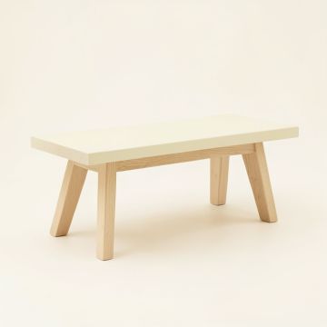 Fern Edge Indoor Bench - Cream (synthetic illustration; no displayed measurements)