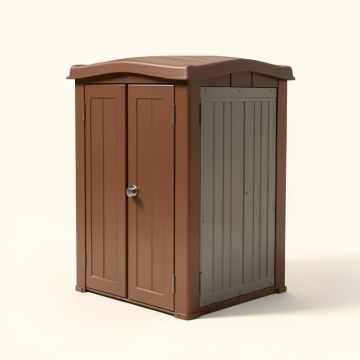 Outdoor 4 Ft. W X 2 Ft. D Plastic Vertical Tool Shed (synthetic illustration; no displayed measurements)