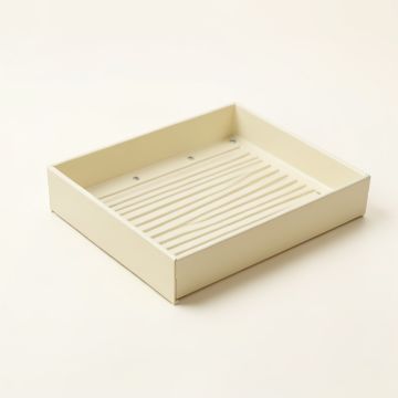 Birch Falls Empty Under-Desk Cable Tray - Ivory (synthetic illustration; no displayed measurements)