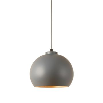 Birch Dell Pendant Light Suspended From One Plain Cable - Gray