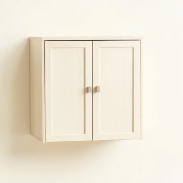 River Edge Wall-Mounted Entry Cabinet - Ivory (synthetic illustration; no displayed measurements)