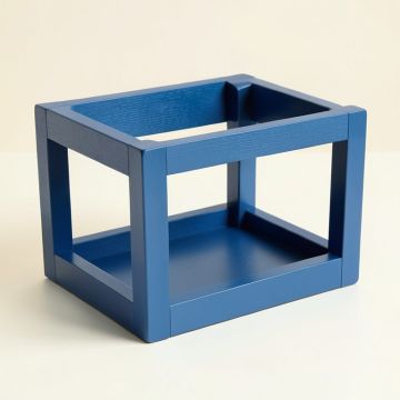 Birch Brook Empty Furniture-Style Pet Crate - Blue (synthetic illustration; no displayed measurements)