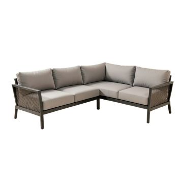 Schnooer 114.7 '' Wide Outdoor Right Hand Facing Patio Sectional With Cushions