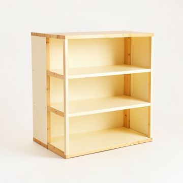 Slate Bend Empty Mug-Storage Cabinet Insert - Cream (synthetic illustration; no displayed measurements)