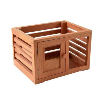 Heath Bluff Empty Furniture-Style Pet Crate - Terracotta
