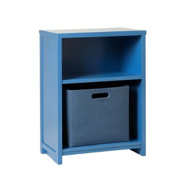 Juniper Bend Freestanding Pull-Out Hamper Cabinet - Blue