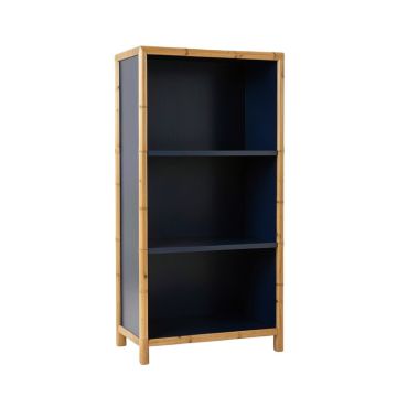 Moss Canyon Freestanding Bookcase - Navy