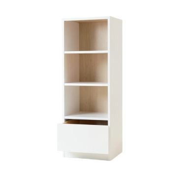 Willow Bend Narrow Cubby Tower - White