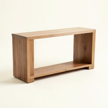 Hickin 43.2 '' Solid Wood Console Table (synthetic illustration; no displayed measurements)