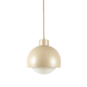Shore Bridge Pendant Light Suspended From One Plain Cable - Beige