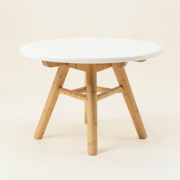 Ash Dell Patio Table - White (synthetic illustration; no displayed measurements)