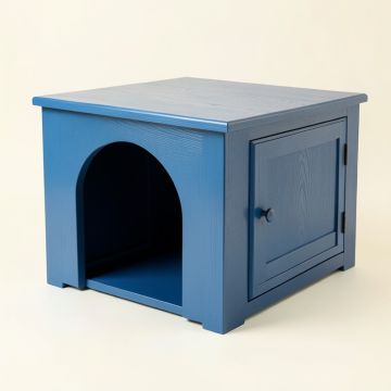Shore Edge Empty Furniture-Style Litter Enclosure - Blue (synthetic illustration; no displayed measurements)