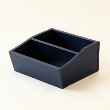 Harbor Bend Low Toy Storage Unit - Navy (synthetic illustration; no displayed measurements)