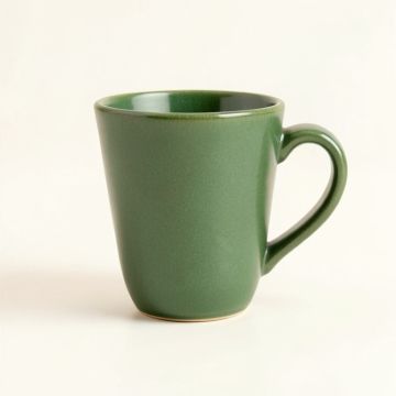 Wren Bridge Ceramic Mug - Green (synthetic illustration; no displayed measurements)