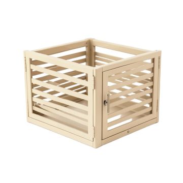Hazel Bend Empty Furniture-Style Pet Crate - Beige
