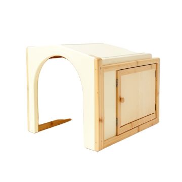 Hill Bluff Empty Furniture-Style Litter Enclosure - Cream