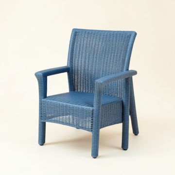 Summit Bluff Outdoor Lounge Chair - Blue (synthetic illustration; no displayed measurements)