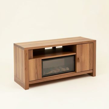 Burkard Tv Stand For Tvs Up To 78 '' With Electric Fireplace Included (synthetic illustration; no displayed measurements)