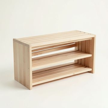Holly Branch Shoe Storage Bench - Beige (synthetic illustration; no displayed measurements)