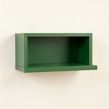 Juniper Bridge Wall-Mounted Shelf - Green (synthetic illustration; no displayed measurements)
