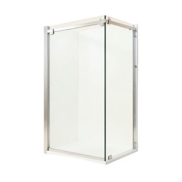 68 '' W Single Sliding Frameless Shower Door (synthetic illustration; no displayed measurements)