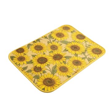 Nawrocki Sunflower Print Anti-Fatigue Kitchen Mat