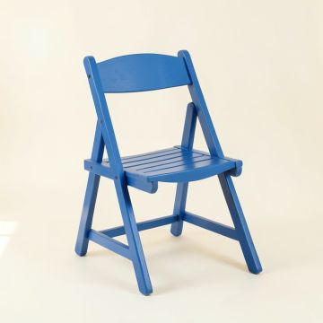 Elm Dale Folding Outdoor Chair - Blue (synthetic illustration; no displayed measurements)