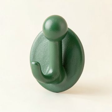 Linden Bridge Wall-Mounted Robe Hook - Green (synthetic illustration; no displayed measurements)