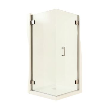 Orion 34 '' W X 58 '' H Hinged Frameless Tub Door