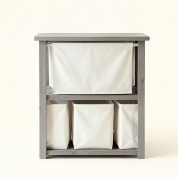 River Canyon Laundry Sorting Station With Plain Removable Bags - Gray (synthetic illustration; no displayed measurements)