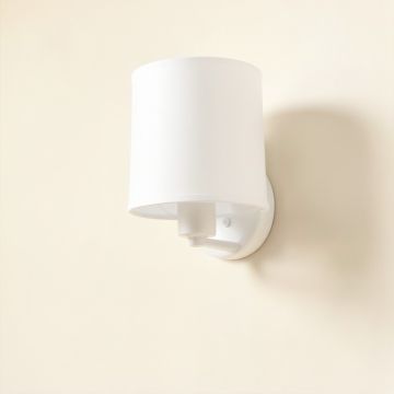 Heath Bend Wall Sconce Mounted On A Plain Wall - White (synthetic illustration; no displayed measurements)