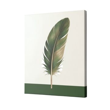 Feather Iv In Color Graphic Art On Wrapped Canvas