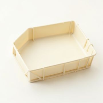 Olive Branch Empty Under-Desk Cable Tray - Cream (synthetic illustration; no displayed measurements)