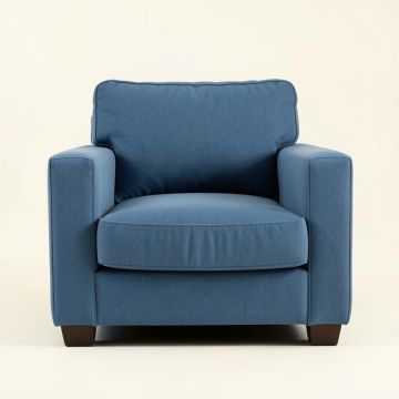 Elm Dell Upholstered Armchair - Blue (synthetic illustration; no displayed measurements)